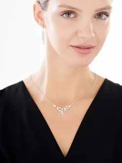 Naszyjnik srebrny z cyrkoniami