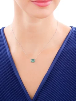 Naszyjnik srebrny z cyrkoniami