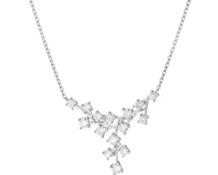 Naszyjnik srebrny z cyrkoniami