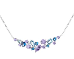 Naszyjnik srebrny z cyrkoniami