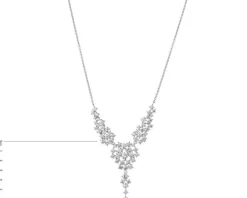 Naszyjnik srebrny z cyrkoniami