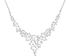 Naszyjnik srebrny z cyrkoniami