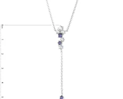 Naszyjnik srebrny z cyrkoniami