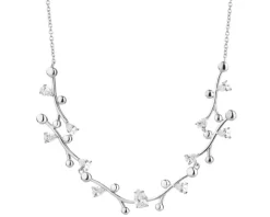 Naszyjnik srebrny z cyrkoniami