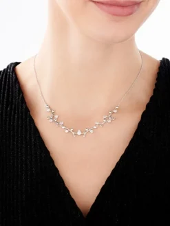 Naszyjnik srebrny z cyrkoniami