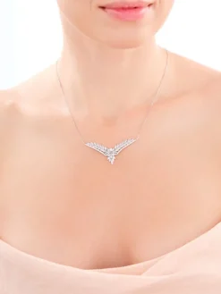 Naszyjnik srebrny z cyrkoniami