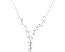 Naszyjnik srebrny z cyrkoniami
