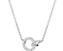 Naszyjnik srebrny z cyrkoniami
