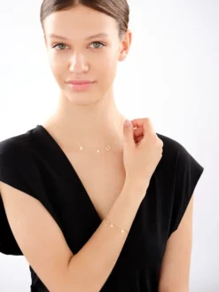 Naszyjnik srebrny z cyrkoniami - serce, nieskończoność, koniczyna