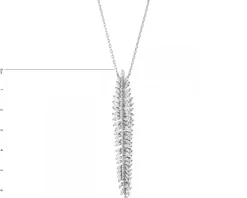 Naszyjnik srebrny z cyrkoniami
