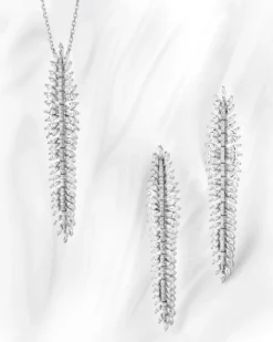 Naszyjnik srebrny z cyrkoniami