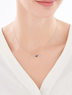 Naszyjnik srebrny z cyrkoniami