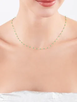 Naszyjnik srebrny z emalią