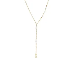 Naszyjnik srebrny z masą perłową - nieskończoność