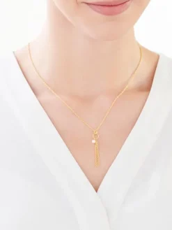 Naszyjnik srebrny z perłą