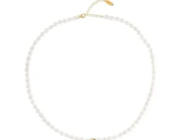Naszyjnik srebrny z perłami