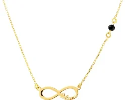 Naszyjnik srebrny ze szkłem - nieskończoność, mama