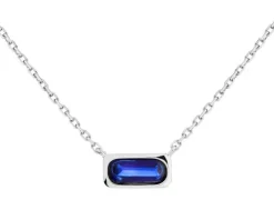 Naszyjnik srebrny ze szkłem