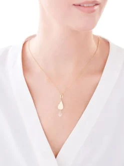 Naszyjnik srebrny ze szkłem