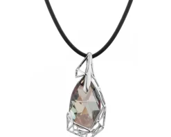 Naszyjnik srebrny ze szkłem