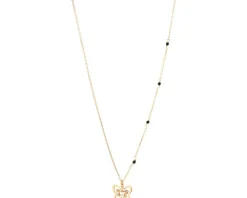 Naszyjnik srebrny ze szlifowanym szkłem - motyl