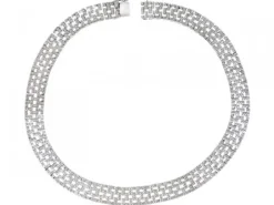 Naszyjnik z białego złota z brylantami - 12,72 ct - próba 585