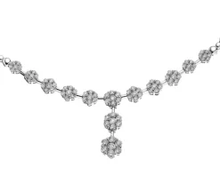 Naszyjnik z białego złota z brylantami - 1,91 ct - próba 585