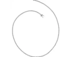 Naszyjnik z białego złota z brylantami - 43 cm, - 3,00 ct - próba 750