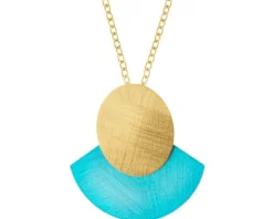 Naszyjnik z brązu pozłacany