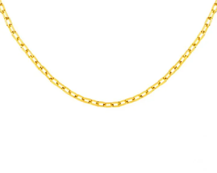 Naszyjnik z mosiądzu pozłacany