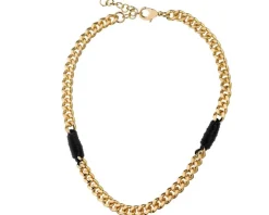 Naszyjnik z mosiądzu pozłacany