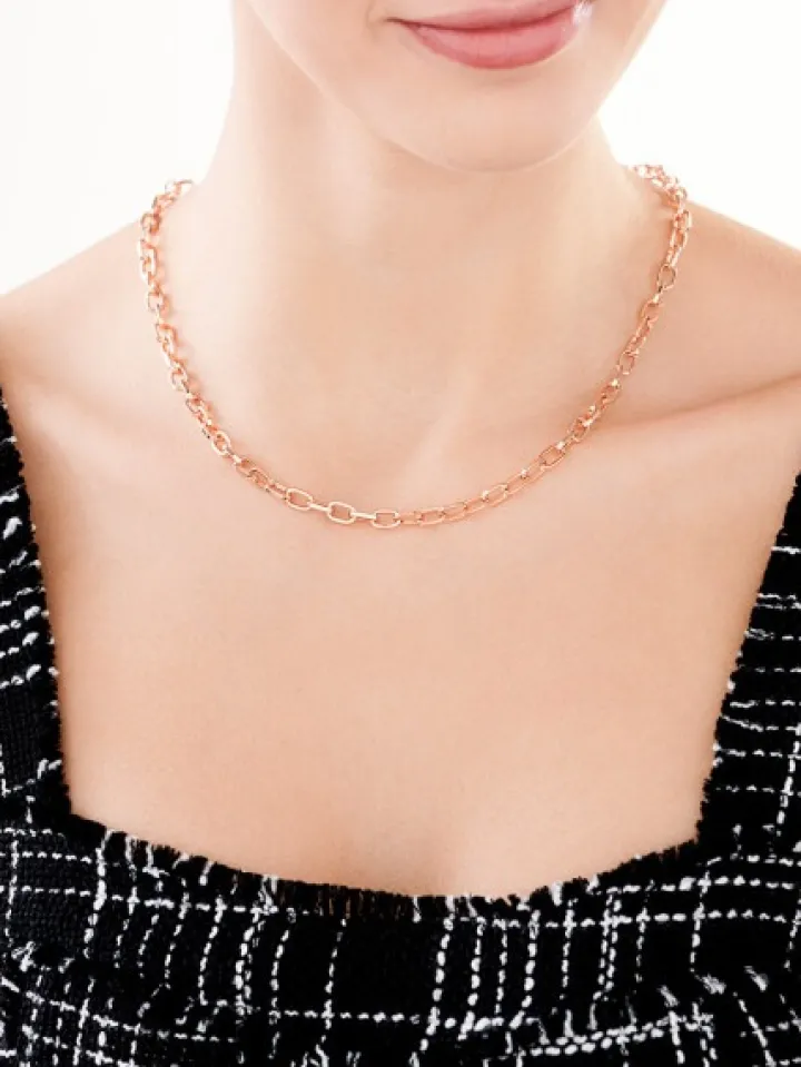 Naszyjnik z mosiądzu pozłacany