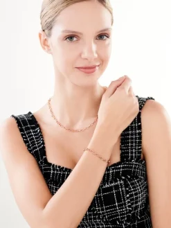 Naszyjnik z mosiądzu pozłacany