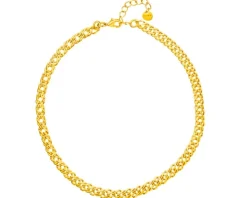 Naszyjnik z mosiądzu pozłacany