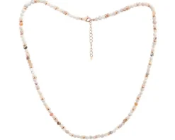 Naszyjnik z mosiądzu pozłacany z agatami