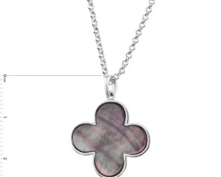 Naszyjnik z mosiądzu z masą perłową