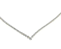 Naszyjnik z żółtego złota z brylantami - 42 cm - 2,06 ct - próba 750