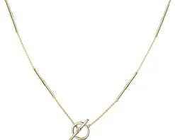 Naszyjnik z żółtego złota z diamentem - koło - 0,003 ct - próba 375