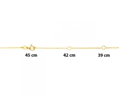 Naszyjnik z żółtego złota z diamentem - Kasia - 0,005 ct - próba 375