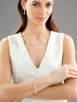 Naszyjnik z żółtego złota z diamentami - 0,97 ct - próba 585