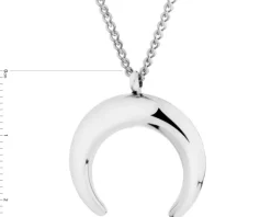 Naszyjnik ze stali szlachetnej - Księżyc