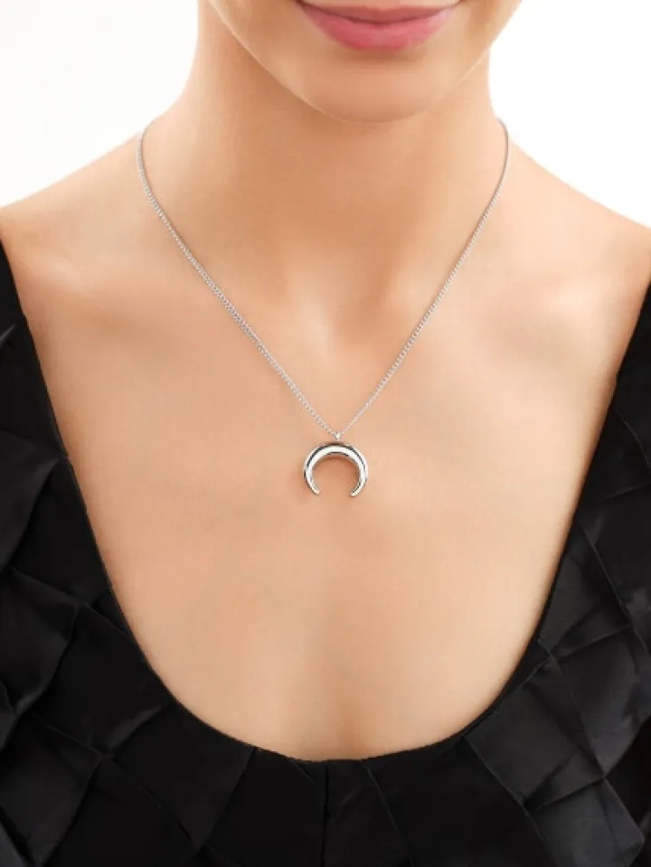 Naszyjnik ze stali szlachetnej - Księżyc