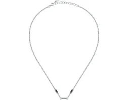 Naszyjnik ze stali szlachetnej z cyrkoniami - Karl Lagerfeld