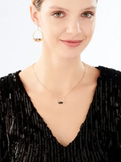 Naszyjnik ze stali szlachetnej z żywicą epoksydową