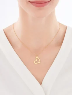 Naszyjnik ze stali szlachetnej - serce