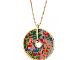 Naszyjnik ze stali szlachetnej z emalią