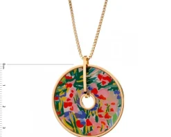 Naszyjnik ze stali szlachetnej z emalią