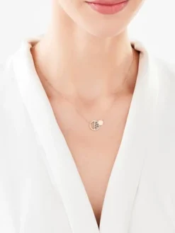 Naszyjnik ze stali szlachetnej z markasytami