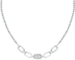 Naszyjnik ze stali szlachetnej z cyrkoniami - Karl Lagerfeld