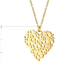 Naszyjnik ze stali szlachetnej - serce
